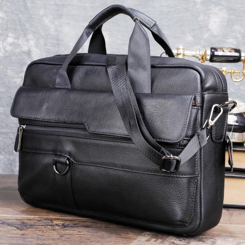 Laptop Accessories Travel Case - Borsa da uomo grande in vera