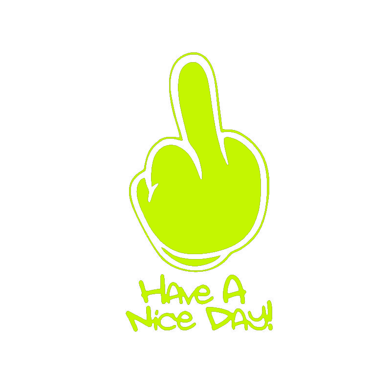 Laptop Accessories To Have - Adesivo Divertente 'Have A Nice Day'