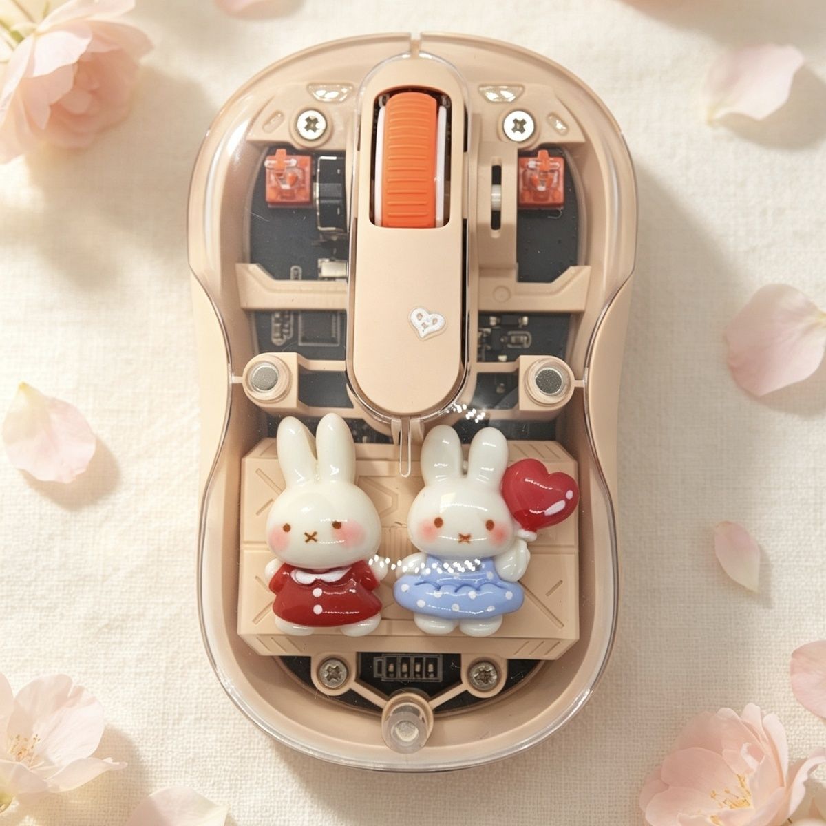 Laptop Accessories Girly - Mouse Wireless Trasparente Fai-da-Te con Simpatico