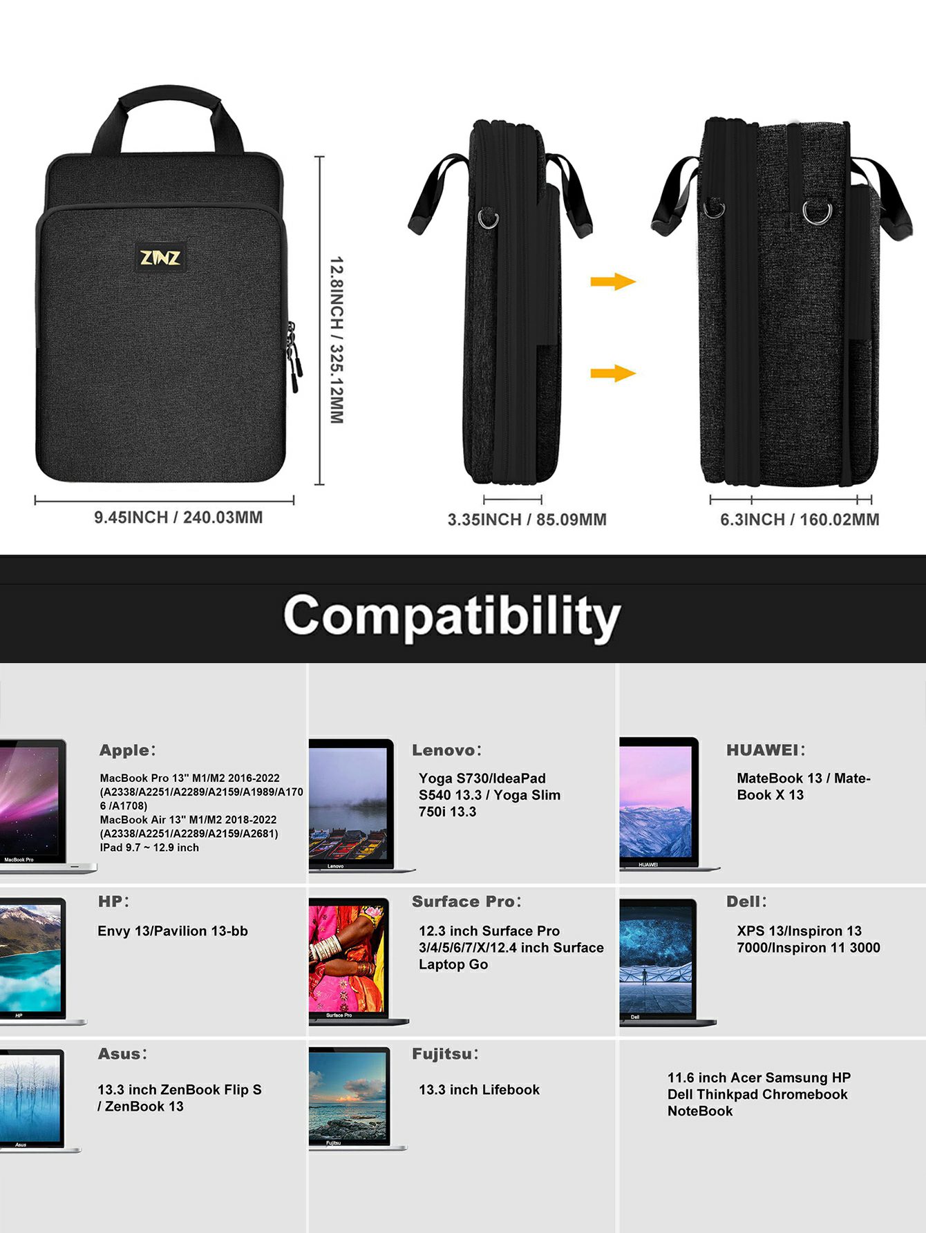Borsa a tracolla per Laptop da - Laptop Accessories Travel Case recensione e prezzo
