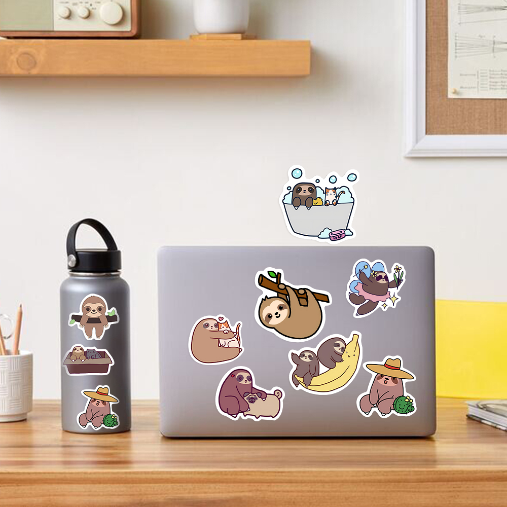 10/25/50PCS Cute bradipo Anima - Laptop Accessories Girly recensione e prezzo
